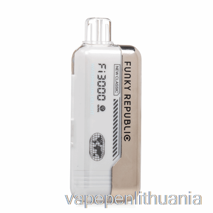 Funky Republic Fi3000 Vienkartinis Arbūzas Delight Vape Skystis